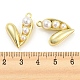 Aleación con colgantes de perlas de imitación de plástico ABS. FIND-G062-07G-3