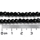 不透明ガラスビーズスタンド  ファセット（32ファセット）  ラウンド  ブラック  4mm  穴：0.7mm  約94~93個/連  14.17''~14.37''（36~36.5センチメートル） EGLA-A035-P4mm-D18-6