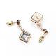 Brass Austrian Crystal Jewelry Sets SJEW-G034-A-7