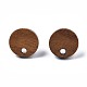Accessoires de boucles d'oreilles en bois de noyer MAK-N033-008A-3