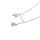 Collana con pendente in argento sterling placcato rodio Shegrace Fashion JN81A-2