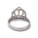 201 anillo de dedo de corona de acero inoxidable RJEW-J051-49P-3