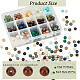 Nbeads 375 piezas 15 estilos cuentas de piedras preciosas naturales G-NB0003-87-2