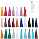 NBEADS 28 Pcs Mixed Colors Mini Tassels with Loop Handmade Silky Tassels Soft Tassel for DIY Craft Projects Decoration FIND-PH0015-09-B-2