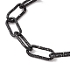304 bracelet chaîne trombones en acier inoxydable pour femme BJEW-H541-07EB-2