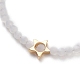 Bracelets en perles de verre imitation jade facettées BJEW-JB05502-4