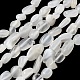 Натуральный белый лунный камень бисер пряди G-P601-A18-02-2