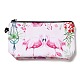 Flamingo Pattern Polyester  Makeup Storage Bag AJEW-Z013-01C-1