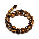 Natural Twist Tiger Eye Beads Strands G-L243B-04-2
