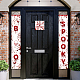 Полиэстер висит знак для украшения крыльца входной двери домашнего офиса HJEW-WH0023-013-4