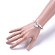 Kunststoffimitat Perle Stretch Armbänder und Halskette Schmuck Sets X-SJEW-JS01053-01-9