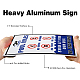 Segnali di avvertimento in alluminio UV protetti e impermeabili AJEW-GL0001-05C-10-4