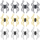 Sunnyclue 24pcs 3 couleurs pendentif araignée en verre blanc FIND-SC0006-47-1