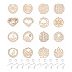 Kits de fabrication de boucles d'oreilles pendantes en bois de bricolage cheriswelry DIY-CW0001-16-2