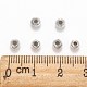 Perles rondes acryliques de placage en plastique X-PACR-L003-4mm-S-4