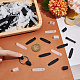 Olycraft 200Pcs 2 Colors Badge Strap Clip Key Chain Connector Plastic Keychain Clip for Card Holder FIND-OC0002-90-3