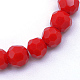 Opaque Solid Glass Bead Strands GLAA-R166-3mm-02E-2