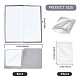 GORGECRAFT 6 Pack Microfiber Jewelry Cleaning Cloth Set Reusable Sterling Silver Cleaner Polishing Towel 4-Layers Silver Polishing Cloth with 20Pcs Plastic Zip Lock Bags for Gold Platinum Diamond Coin AJEW-GF0006-81-2