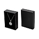 Rectangle Cardboard Jewelry Set Boxes X-CBOX-S008-04-4