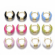 Brass Huggie Hoop Earrings EJEW-S209-01-1