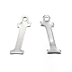 304 Stainless Steel Letter Charms X-STAS-F039-01I-P-2