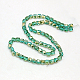 Electroplate Glass Beads Strands EGLA-F002-D-2