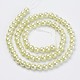 Eco-Friendly Dyed Glass Pearl Beads Strands HY-A008-6mm-RB044-2
