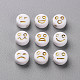 Opaque White Acrylic Beads MACR-N008-42-B01-2