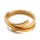 Ионное покрытие (IP) 304 кольцо из нержавеющей стали для женщин RJEW-E078-03G-2