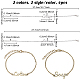 Olycraft 4pcs 4 style mot savon & lotion lien bracelets ensemble pour femme BJEW-OC0001-04-5