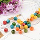 Mixed Round Natural Wood Beads X-TB12mmY-4