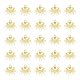 Dicosmétique 40 pièces creux turc mauvais œil breloques lumière dorée égyptien oeil breloques strass protecteur oeil breloques chanceux amulette pendentifs alliage breloques pour bricolage fabrication de bijoux FIND-DC0002-29-1