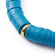 Handmade Polymer Clay Heishi Beaded Stretch Bracelets BJEW-JB06139-4