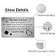 Rectangle 201 Stainless Steel Custom Blank Thermal Transfer Wallet Card DIY-WH0252-011-3