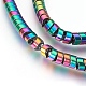 Electroplate Non-magnetic Synthetic Hematite Bead Strands G-I208-15-A-2