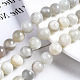 Natürlichen weißen Mondstein Perlen Stränge G-N328-51C-01-4