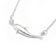 925 подвесные стерлингового серебра ожерелья NJEW-F246-03P-2