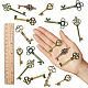 Sunnyclue kit de fabrication de bijoux à bricoler soi-même charme de clé squelette pour cadeaux d'artisanat DIY-SC0017-35-3