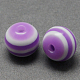 Round Striped Resin Beads RESI-R158-20mm-07-1