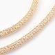 Brass Mesh Chain Necklaces NJEW-F241-01-C-3