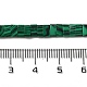 合成マラカイトビーズ連売り  2穴  長方形  2.5~3x5x2.5mm  穴：0.8mm  約138~140個/連  15.28''~15.31''（38.8~38.9センチメートル） G-Z045-A18-01-5