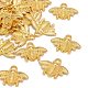Tibetan Style Golden Alloy Beetle Pendants K08V1012-1