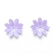 Tapas de abalorios de perlas de imitación de resina RESI-N036-04-4