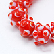 Chapelets de perles vernissées manuelles LAMP-G050-4-1