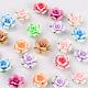 Mixed Handmade Polymer Clay Flower Beads CLAY-Q191-M06-1
