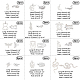 DICOSMETIC 24pcs 12 Styles Stainless Steel Laser Cut Animal Charms Peacock Charms Unicorn Pendants Dolphin/Sea Turtle Pendants Wolf/Lion Charms Filigree Joiners Links for Jewelry Making STAS-DC0003-01-2