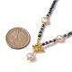 2шт 2 стиля ожерелье с подвеской в форме сердца из натурального жемчуга NJEW-MZ00024-4