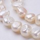 Fili di perle di perle d'acqua dolce coltivate naturali PEAR-P002-42-3