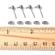 40 шт. фурнитура для сережек-гвоздиков из нержавеющей стали 304 STAS-FS0001-76P-5