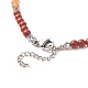 Yoga-Thema 201 Halskette mit Anhänger aus Edelstahl NJEW-JN04205-4